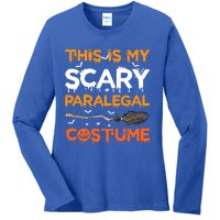 This Is My Scary Paralegal Costume Halloween Great Gift Ladies Long Sleeve Shirt