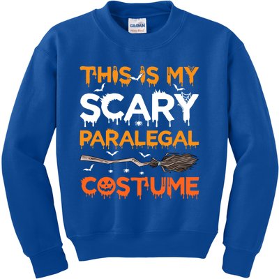 This Is My Scary Paralegal Costume Halloween Great Gift Kids Sweatshirt