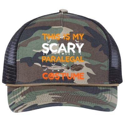 This Is My Scary Paralegal Costume Halloween Great Gift Retro Rope Trucker Hat Cap