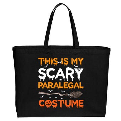 This Is My Scary Paralegal Costume Halloween Great Gift Cotton Canvas Jumbo Tote