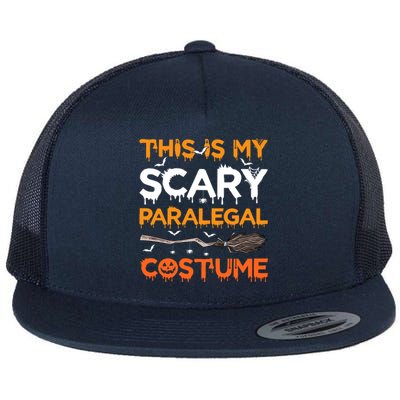 This Is My Scary Paralegal Costume Halloween Great Gift Flat Bill Trucker Hat