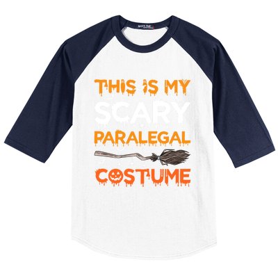 This Is My Scary Paralegal Costume Halloween Great Gift Baseball Sleeve Shirt