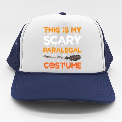 This Is My Scary Paralegal Costume Halloween Great Gift Trucker Hat