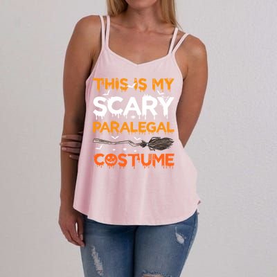 This Is My Scary Paralegal Costume Halloween Great Gift Women's Strappy Tank