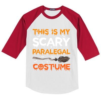 This Is My Scary Paralegal Costume Halloween Great Gift Kids Colorblock Raglan Jersey