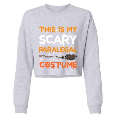 This Is My Scary Paralegal Costume Halloween Great Gift Cropped Pullover Crew