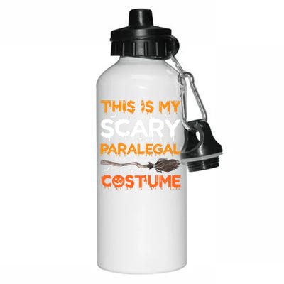 This Is My Scary Paralegal Costume Halloween Great Gift Aluminum Water Bottle