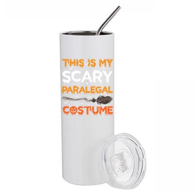 This Is My Scary Paralegal Costume Halloween Great Gift Stainless Steel Tumbler