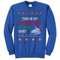 This Is My Christmas Pajama Meaningful Gift Santa Hockey Cool Gift Sweatshirt