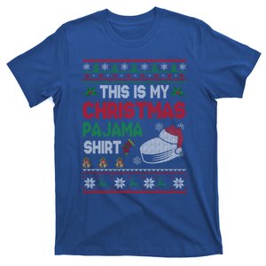 This Is My Christmas Pajama Meaningful Gift Santa Hockey Cool Gift T-Shirt