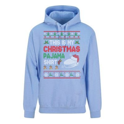 This Is My Christmas Pajama Meaningful Gift Santa Hockey Cool Gift Unisex Surf Hoodie