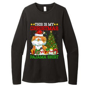 This Is My Christmas Pajamas Lights Persian Cat Christmas Great Gift Womens CVC Long Sleeve Shirt