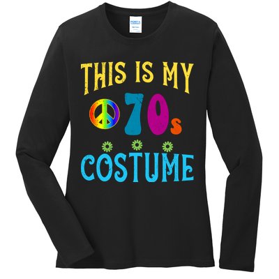 This Is My 70s Costume Ladies Long Sleeve Shirt