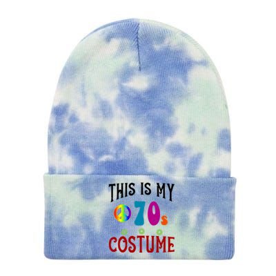 This Is My 70s Costume Tie Dye 12in Knit Beanie