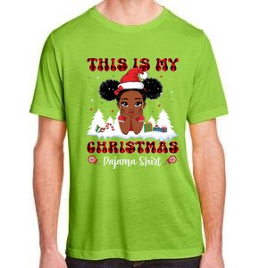 This Is My Christmas Pajama Black African American Gift Adult ChromaSoft Performance T-Shirt