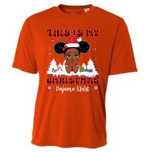 This Is My Christmas Pajama Black African American Gift Cooling Performance Crew T-Shirt