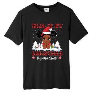 This Is My Christmas Pajama Black African American Gift Tall Fusion ChromaSoft Performance T-Shirt