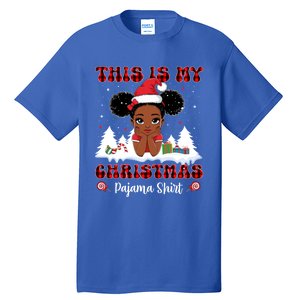 This Is My Christmas Pajama Black African American Gift Tall T-Shirt