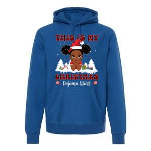 This Is My Christmas Pajama Black African American Gift Premium Hoodie