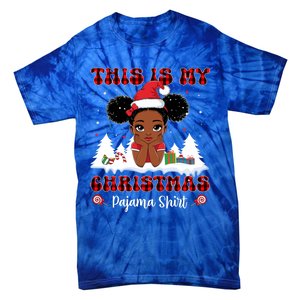 This Is My Christmas Pajama Black African American Gift Tie-Dye T-Shirt