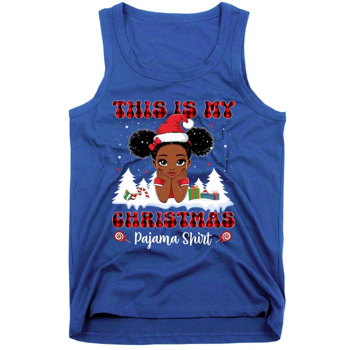 This Is My Christmas Pajama Black African American Gift Tank Top