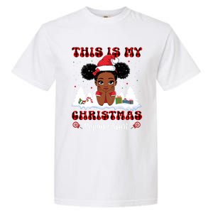 This Is My Christmas Pajama Black African American Gift Garment-Dyed Heavyweight T-Shirt