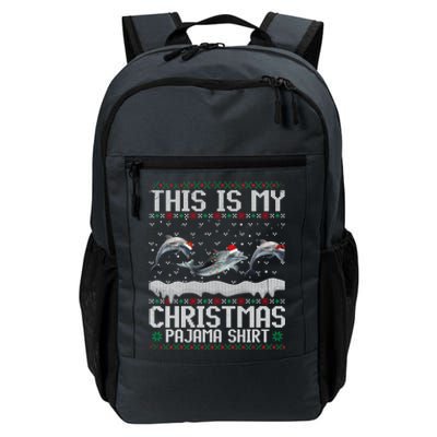 This Is My Christmas Lights Pajama Dolphin Lover Xmas Gift Daily Commute Backpack