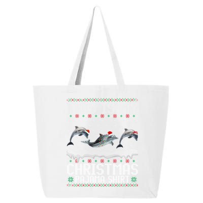 This Is My Christmas Lights Pajama Dolphin Lover Xmas Gift 25L Jumbo Tote