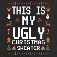 This Is My Ugly Christmas Sweater Funny Festive Adult Drive Performance Visor