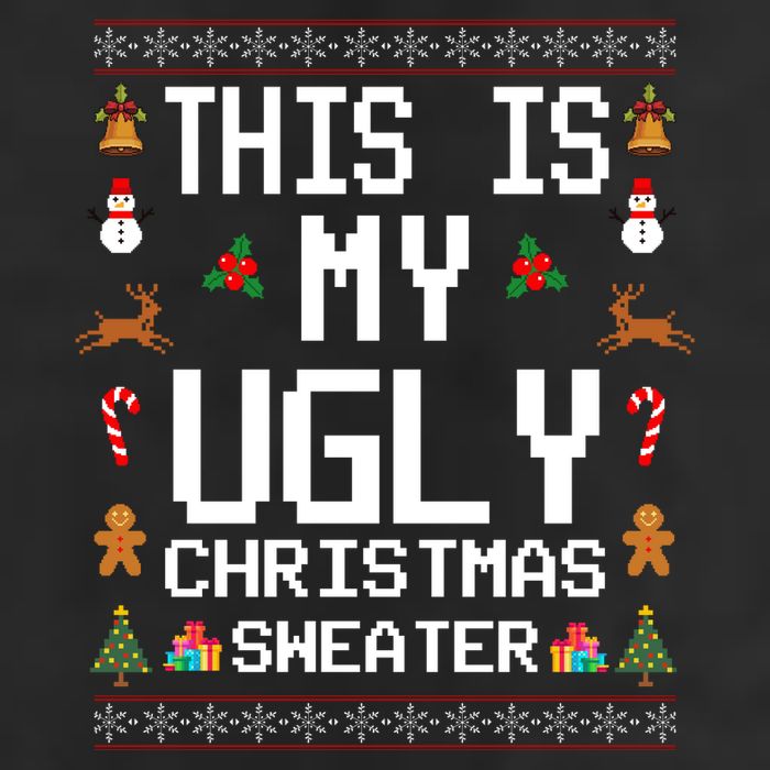 This Is My Ugly Christmas Sweater Funny Festive Adult Drive Performance Visor