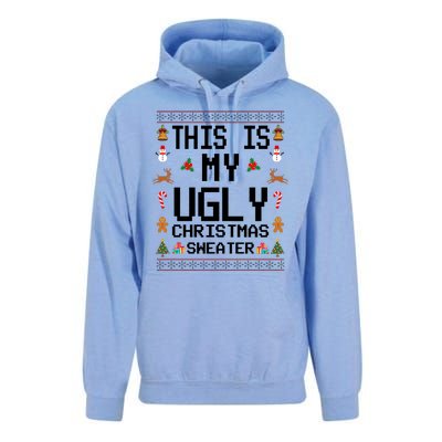 This Is My Ugly Christmas Sweater Funny Festive Unisex Surf Hoodie