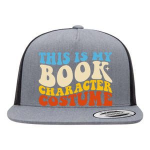 This Is My Book Character Costume Funny Bookworm Book Groovy Flat Bill Trucker Hat