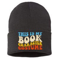 This Is My Book Character Costume Funny Bookworm Book Groovy Sustainable Knit Beanie