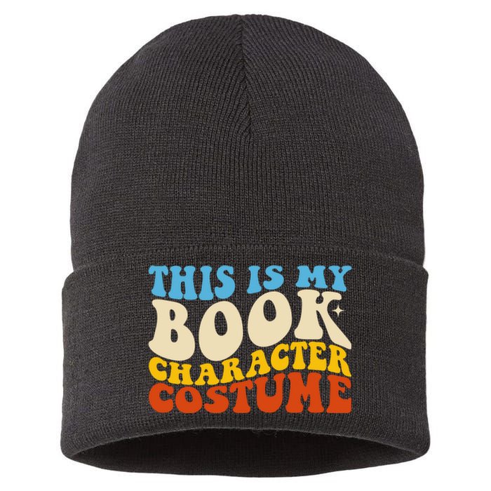 This Is My Book Character Costume Funny Bookworm Book Groovy Sustainable Knit Beanie