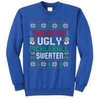 This Is My Ugly Pickleball Christmas Funny Gift Sweatshirt