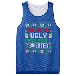 This Is My Ugly Pickleball Christmas Funny Gift Mesh Reversible Basketball Jersey Tank