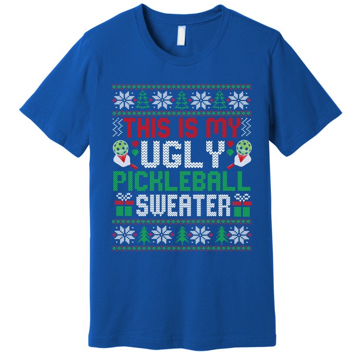 This Is My Ugly Pickleball Christmas Funny Gift Premium T-Shirt