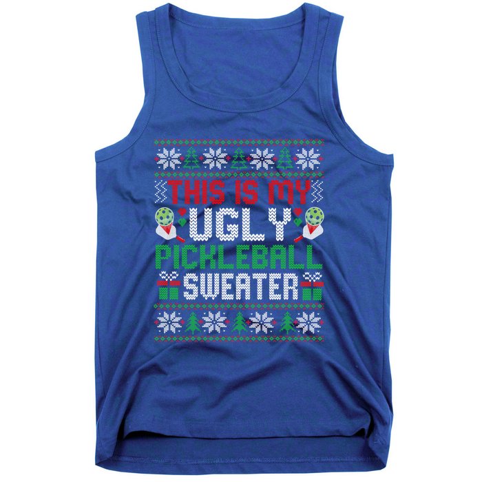 This Is My Ugly Pickleball Christmas Funny Gift Tank Top