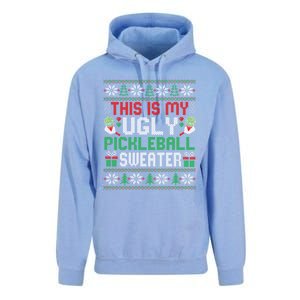 This Is My Ugly Pickleball Christmas Funny Gift Unisex Surf Hoodie