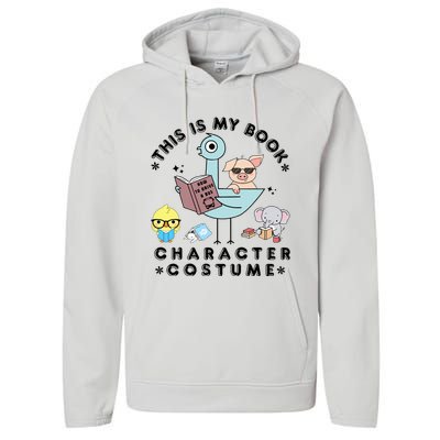 This Is My Book Character Costume Funny Pigeon Reading Performance Fleece Hoodie