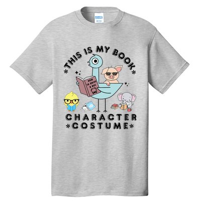 This Is My Book Character Costume Funny Pigeon Reading Tall T-Shirt