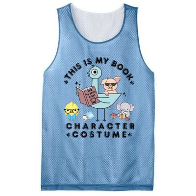 This Is My Book Character Costume Funny Pigeon Reading Mesh Reversible Basketball Jersey Tank