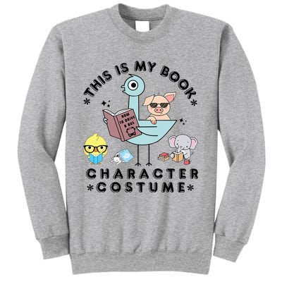 This Is My Book Character Costume Funny Pigeon Reading Sweatshirt