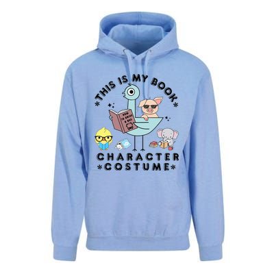 This Is My Book Character Costume Funny Pigeon Reading Unisex Surf Hoodie