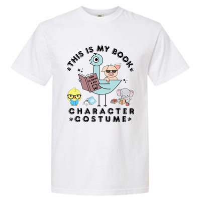 This Is My Book Character Costume Funny Pigeon Reading Garment-Dyed Heavyweight T-Shirt