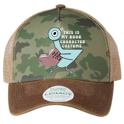 This Is My Book Character Costume Funny Pigeon Reading Legacy Tie Dye Trucker Hat