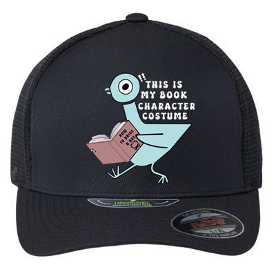 This Is My Book Character Costume Funny Pigeon Reading Flexfit Unipanel Trucker Cap