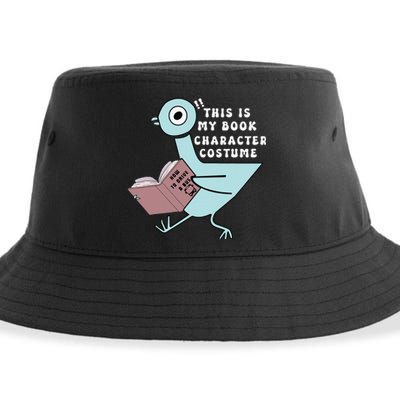 This Is My Book Character Costume Funny Pigeon Reading Sustainable Bucket Hat