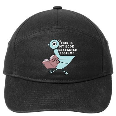 This Is My Book Character Costume Funny Pigeon Reading 7-Panel Snapback Hat