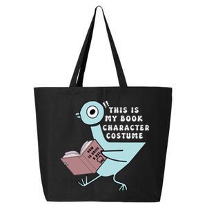 This Is My Book Character Costume Funny Pigeon Reading 25L Jumbo Tote